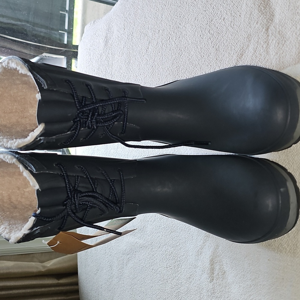 Bogs Lace-Up Waterproof Plush Lined Amanda Boots in Dark Grey - Picture 8 of 9